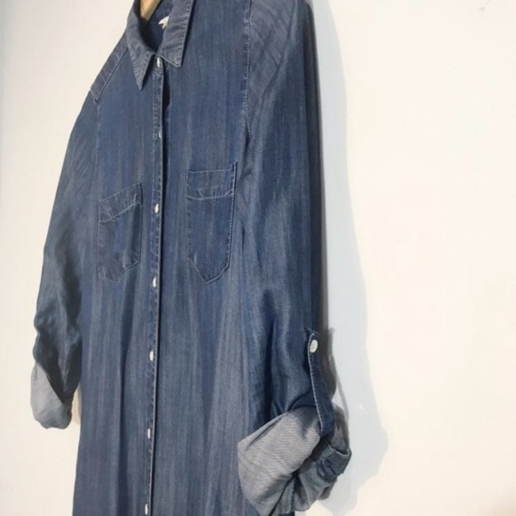 JOIE Lilyana Chambray Shirt Dress - Picture 7 of 7